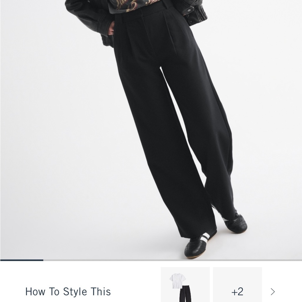 Black Abercrombie Sloane Pant